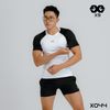 Áo Ngắn Tay Ráp Lăng Phối Màu - X9 Sportswear - X044