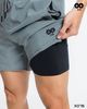 Quần Short Thun Nam 2 Lớp Thể Thao Tập Gym X9 - X075