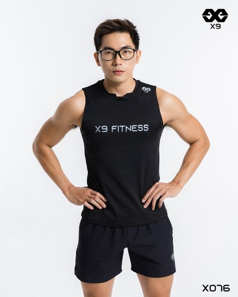 Áo Ba Lỗ Tanktop Nam Cổ Chữ U X9 Fitness Thể Thao Tập Gym - X076