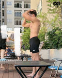  Quần Bơi Nam Trơn Form Trên Gối - X099 