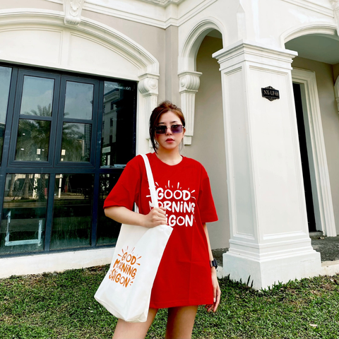  Túi Canvas in hình Saigon cam 