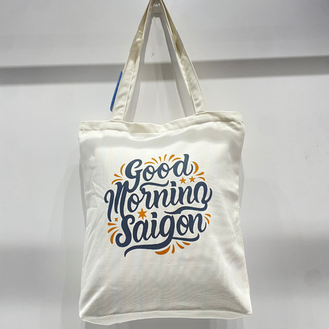  Túi Canvas in chữ Saigon đen 