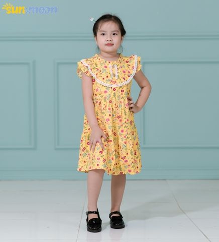  Đầm bé gái bông 3 tầng 