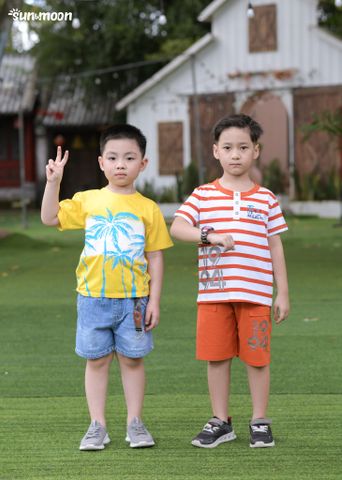  Quần short jean bé trai 