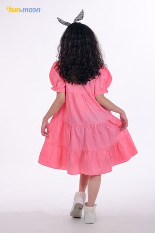  Đầm smock đính nơ 3 tầng Sun & Moon 