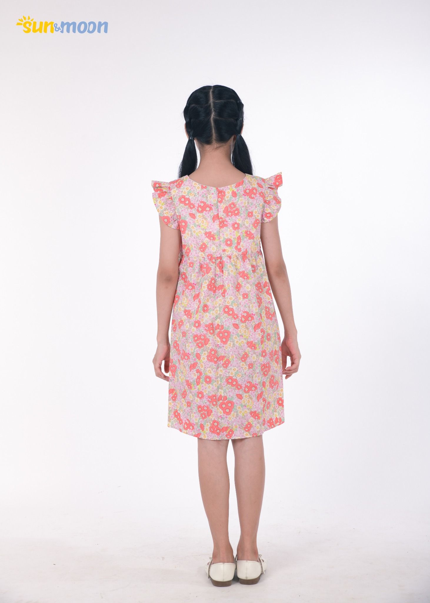 ĐẦM SMOCK CARO CỔ SEN THÊU TAY  MixASale