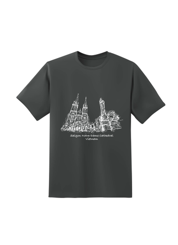  T-shirt Unisex / Áo thun in Nha Tho Duc Ba - SG 01 