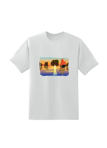  T-shirt Unisex / Áo thun in Ha Long Sunset - HaLong 01 