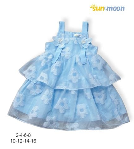  Đầm vol hoa mai 2 dây 