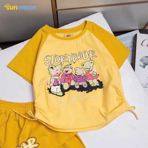  Bộ thun short giả váy 4 gấu 