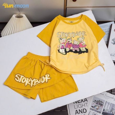  Bộ thun short giả váy 4 gấu 