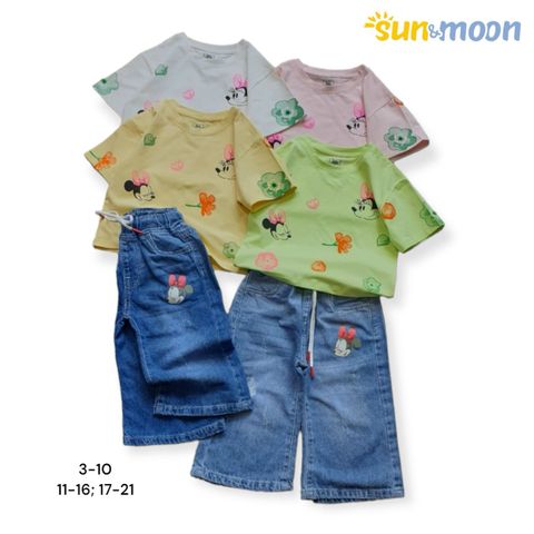  Bộ áo thun MICKEY + quần jean 