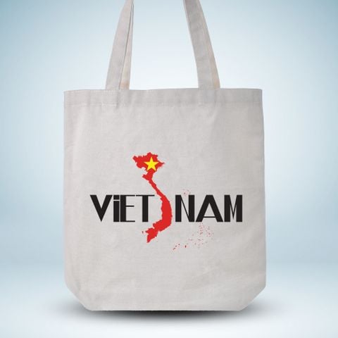  Túi Canvas 37x39x7cm- Thiết kế in chữ Việt Nam 