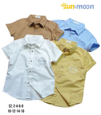  Áo sơ mi in túi Just You bé trai Sun & Moon 