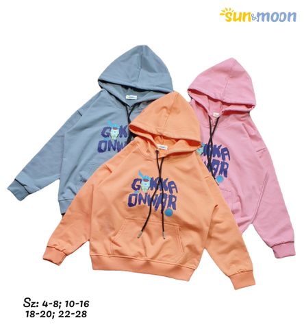  Áo Hoodie in Gokka Sun & Moon 