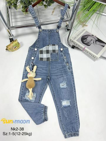  Quần yến Jean dài bé gái Sun & Moon NK2-38 