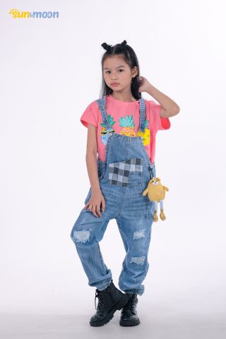  Quần yến Jean dài bé gái Sun & Moon NK2-39 