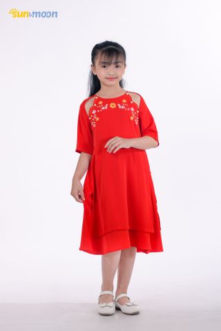  Áo dài tay lỡ Thêu hoa Sun & Moon 