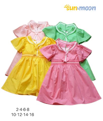 Đầm smock cổ thủy thủ Sun & Moon 