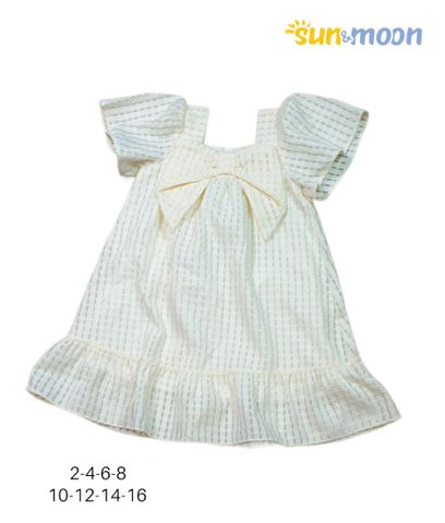  Đầm cổ vuông nơ to Sun & Moon 