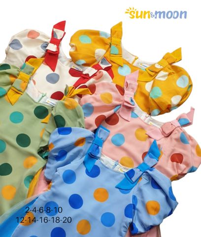  Áo dài bi lưới nơ vai Sun & Moon 