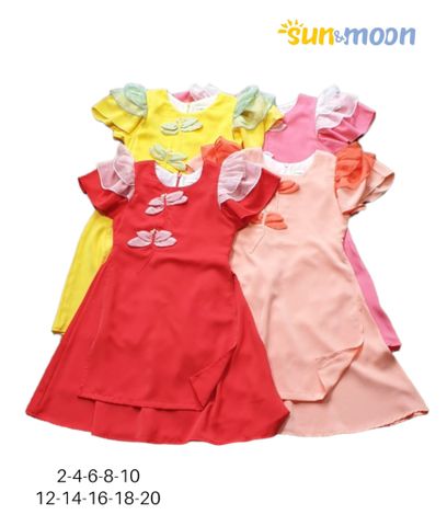  Áo dài đính chuồn chuồn Sun & Moon 