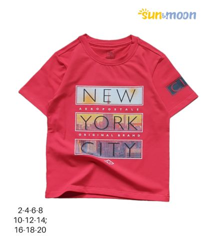  Áo thun tay ngắn bé trai Sun&Moon in New York 