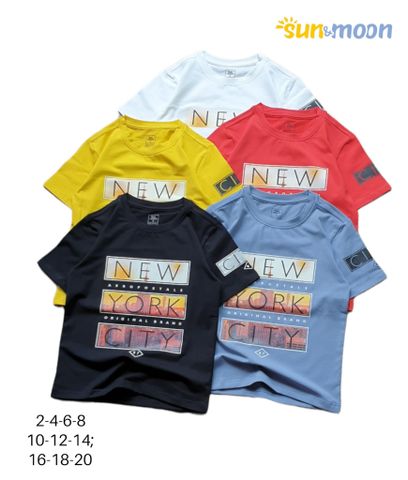  Áo thun tay ngắn bé trai Sun&Moon in New York 