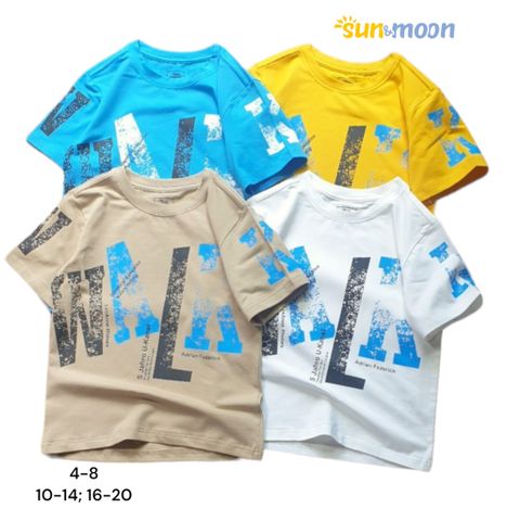 Áo thun tay ngắn bé trai in WALK Sun & Moon 