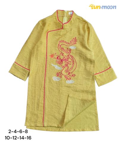 Áo dài bé trai Sun & Moon thêu rồng 