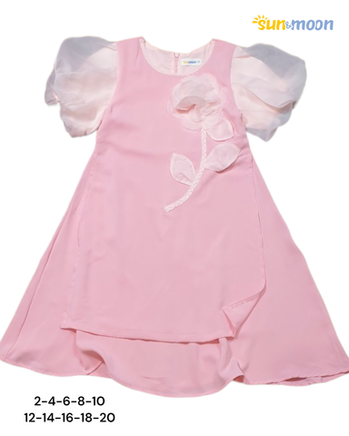  Áo dài tay vol đính hoa 3D 