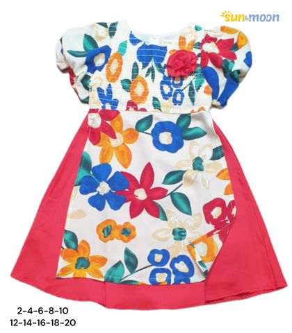  Áo dài smock tay bí Sun & Moon 