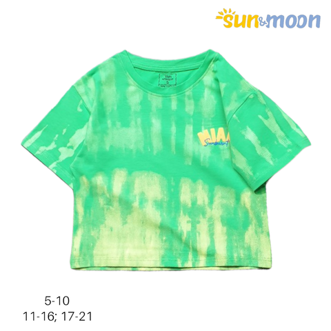  Áo thun bé gái in loang MIAMI Sun & Moon 