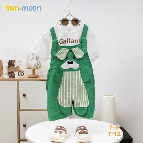  Yếm bé trai chó sọc 