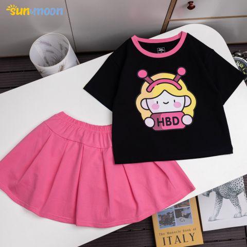  Bộ váy thun bé gái HDB Sun&moon 