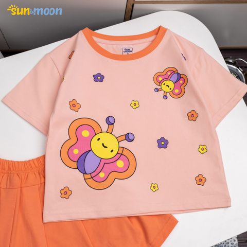  Bộ váy thun bướm hoa Mini Sun&moon 