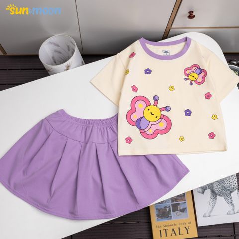  Bộ váy thun bướm hoa Mini Sun&moon 