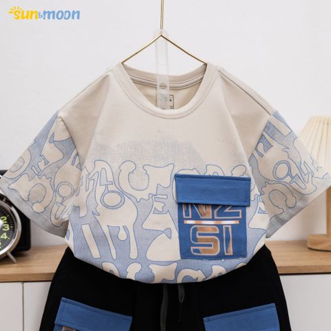  Bộ thun bé trai NZ Sun&moon 