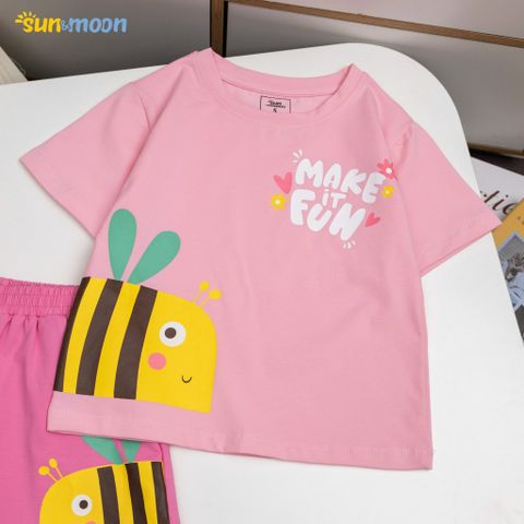  Bộ short thun bé gái ong Make Fun 