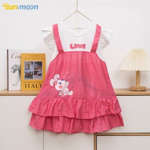  Đầm tơ yếm Love Thỏ 