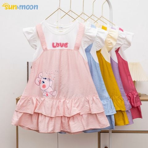  Đầm tơ yếm Love Thỏ 