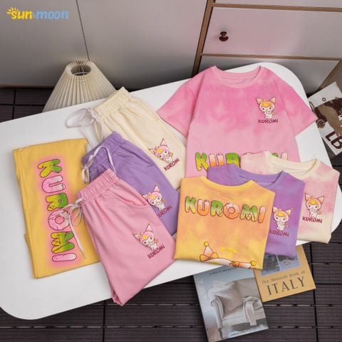  Bộ thun loang QD ống suông Kuromi 