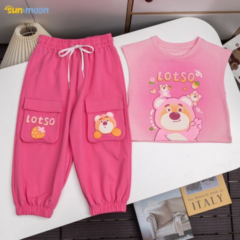  BỘ THUN  LOANG JOGGER SN GẤU DÂU LOTSO 