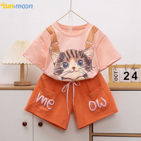  Bộ short in mèo dây vai MEOW 