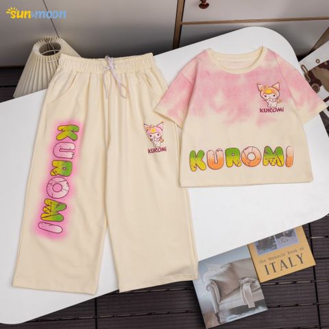  Bộ thun loang QD ống suông Kuromi 