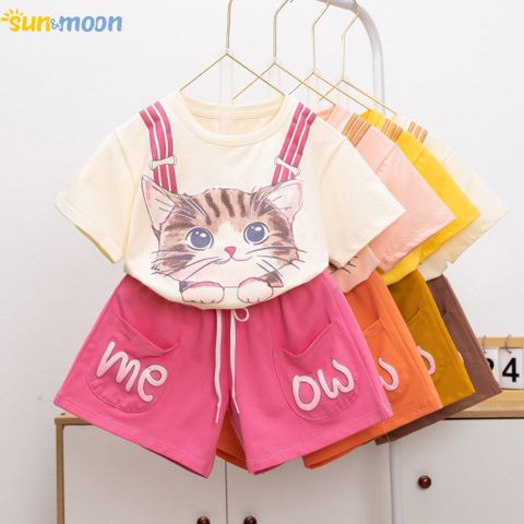  Bộ short in mèo dây vai MEOW 