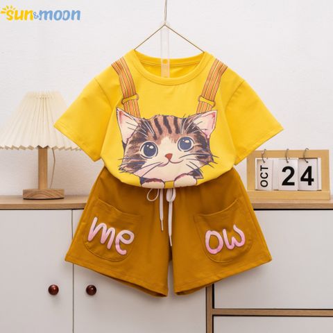  Bộ short in mèo dây vai MEOW 