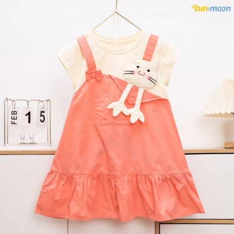  Đầm yếm mèo chân dài 