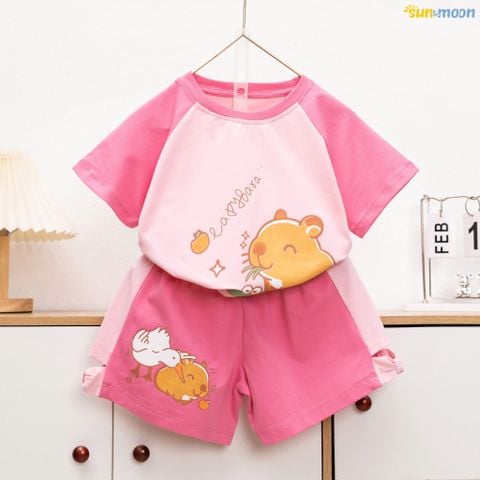  Bộ thun short Capypara ngỗng 