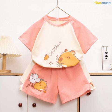  Bộ thun short Capypara ngỗng 